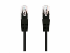 Kabel C-TECH patchcord Cat5e, UTP, černý, 0,25m
