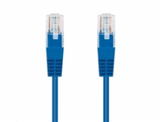 Kabel C-TECH patchcord Cat5e, UTP, modrý, 2m