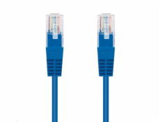 Kabel C-TECH patchcord Cat5e, UTP, modrý, 3m