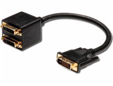RR Adaptér DVI-D M na 2x DVI F