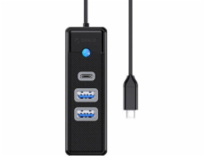 Orico Adaptér Hub Station/Replicator USB-C na 2x USB 3.0 + USB-C Orico, 5 Gbps, 0,15 m (čierna)