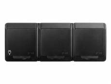 Trojitá zásuvka ELEKTRO-PLAST HERMES, IP44