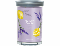 Svíčka ve skleněném válci Yankee Candle, Citrón a levandule, 567 g
