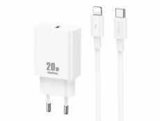 Remax USB kábel SIEŤOVÝ REMAX PRIME II SERIES 20W RP-U5 + USB-C/LIGHTNING CABLE 1M