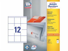 Avery Zweckform ETYK.ZF 3661 70X67,7MM 100 listů. ŠTÍTEK – 3661