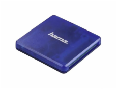 Čtečka karet Hama multi USB 2.0, SD/microSD/CF, modrá