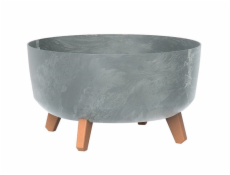 Květináč Prosperplast GRACIA LOW 38 cm beton effect 