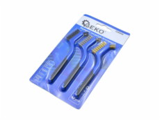 Sada drátěných kartáčů 180 mm, 3ks GEKO