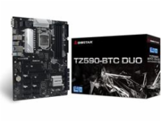 Biostar TZ590-BTC DUO (Intel 10th & 11th Gen), Intel Z590, LGA 1200, ATX, Support GPU Mining Motherboard