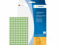 Herma Self -adhesivní štítky, zelené, 8 mm, kolo 5632 ks - 2215