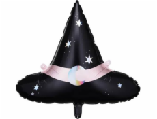PartyDeco Fólie Balloon Witch Hat, 66,5x57,5 cm jedna velikost