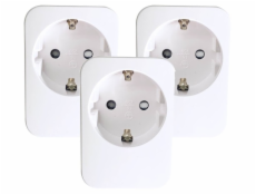 IMMAX NEO LITE SMART sada 3x chytrá vnitřní zásuvka v2/ bez kolíku (typ F)/ Wi-Fi/ Google Assistant/ Amazon Alexa/ TUYA