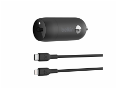 Belkin USB-C Kfz-Ladeger. 30W PD 1m Lightning-Kabel CCA004bt1MBK5