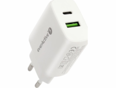 everActive SC-370Q wall charger with USB QC3.0 socket and USB-C PD PPS 25W