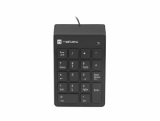 Numerická klávesnice Natec GOBY 2, USB, černá
