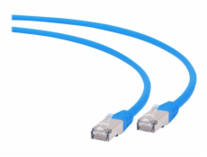 Gembird patch kabel S/FTP Cat. 6A LSZH, 1.5 m, modrý