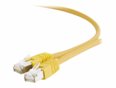 Gembird patch kabel S/FTP Cat. 6A LSZH, 2 m, žlutý