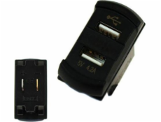 TurboWorks_F zásuvka 12/24V 2xUSB (4,2A) V