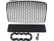 Mtuning_f grill audi A4 B7 RS-styl stříbrná černá (04-08)