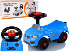 Lean sportovní auto modré s troubením