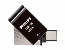 Philips 2 in 1 OTG         128GB USB 3.1 + USB C Midnight Black