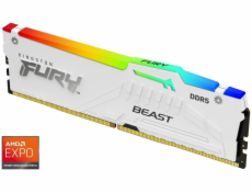 Kingston FURY Beast White DDR5 32GB 5600MT/s DIMM CL36 RGB EXPO