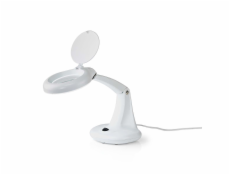 Nedis MAGL1WT - Stolní Lampa s Lupou | 6,5 W | 6500 K | Bílá barva