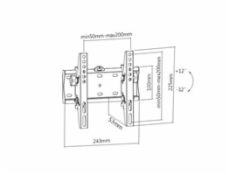 Gembird WM-42T-02 TV mount 106.7 cm (42 ) Black