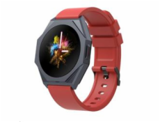 CANYON smart hodinky Otto SW-86, 1,3  LTPS,  SpO2, HR, krevní tlak, 25 multi-sport, red