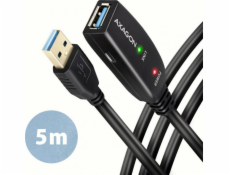 AXAGON ADR-305, USB 3.2 Gen 1 A-M -> A-F aktivní prodlužovací / repeater kabel, 5m