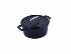 CS SOLINGEN Pekáč s poklicí litinový kulatý se smaltovaným povrchem ALPEN 14 cm modrá CS-079345