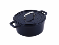 CS SOLINGEN Pekáč s poklicí litinový kulatý se smaltovaným povrchem ALPEN 24 cm modrá CS-079369
