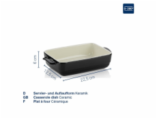 KELA Zapékací mísa MALIN 19 x 32 cm černá KL-11935