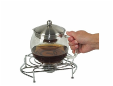 KELA Ohřívač na čajové svíčky GLOBUL chrom KL-17600