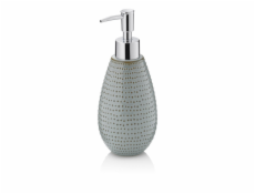 KELA Dávkovač mýdla Dots keramika šedohnědá 350 ml KL-23602