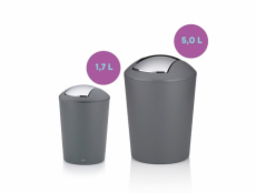 KELA Kosmetický koš s otočným víkem Marta 1,7 L zelená KL-24554