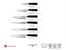 CS SOLINGEN Nůž santoku damascénská nerezová ocel 18 cm KONSTANZ CS-071288