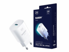 3mk cestovní nabíječka HARDY Charger 33W, GaN 1x USB-C (PD) pro Apple, bílá