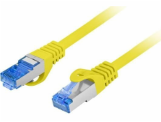 Lanberg PATCHCORD CAT.6A S/FTP LSZH CCA 0,25 M ŽLTÁ MOTORKA LANBERG