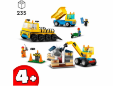 LEGO City 60391  Contruction Trucks and Wrecking Ball Crane