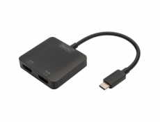DIGITUS USB-C - 2x HDMI MST Video Hub DP 1.4, HDMI 2.0, 4K/60Hz