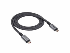 Akyga Kabel USB-C/USB-C 4.0, 240W 40Gbps, šedá 1m
