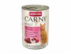 ANIMONDA Carny Adult příchuť Hovězí krůta a krevety - mokré krmivo pro kočky - 400 g