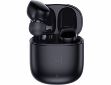 3mk bezdrátová stereo sluchátka FlowBuds, nabíjecí pouzdro, černá