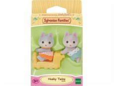 Epocha SYLVANIAN Twins Husky Dog Figure 5638