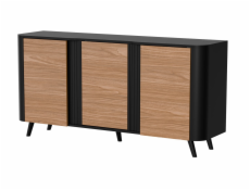 Cama Komoda VOLARE 151 x 39 x 75 cm černá/ořech
