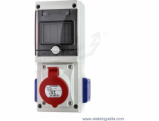 SCAME Vybavený rozvádzač 1X32A/380V 3P+N+E 2X230V 4 MOD632.3W Scame