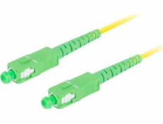 Prepojovací kábel z optických vlákien SM SC/APC-SC/APC SIMPLEX 3,0MM LSZH G657A1 1m žltý