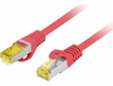 Lanberg PATCHCORD CAT.6A S/FTP LSZH CU 1,5 M ČERVENÁ MOTORKA PREŠLA LANBERG