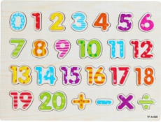 Artyk Drevené puzzle Čísla 676796